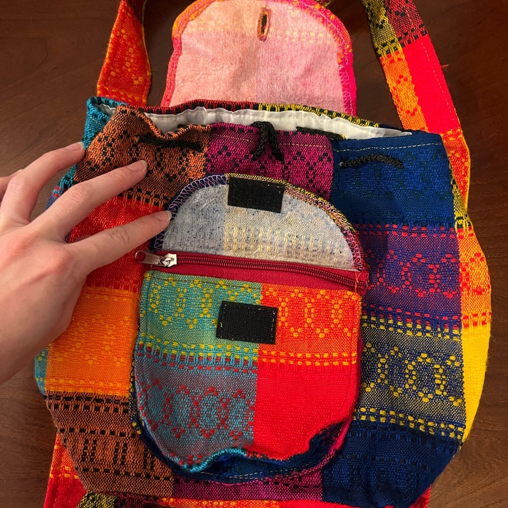 NWOT Patchwork mini backpack - Picture 2 of 5